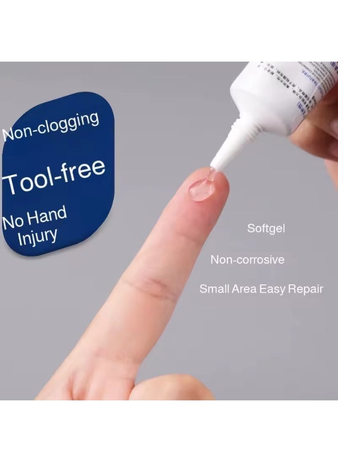 TERTELL Strong Fabric Adhesive Glue 50ML – Clear Drying Waterproof Permanent Sew Glue, Washable & Heat Resistant No-Sew Fabric Repair Glue for Clothes, Patches, Hemming, DIY Crafts, Suitable for All Fabrics - Image 5